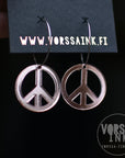 Peace earrings | Vorssa Ink