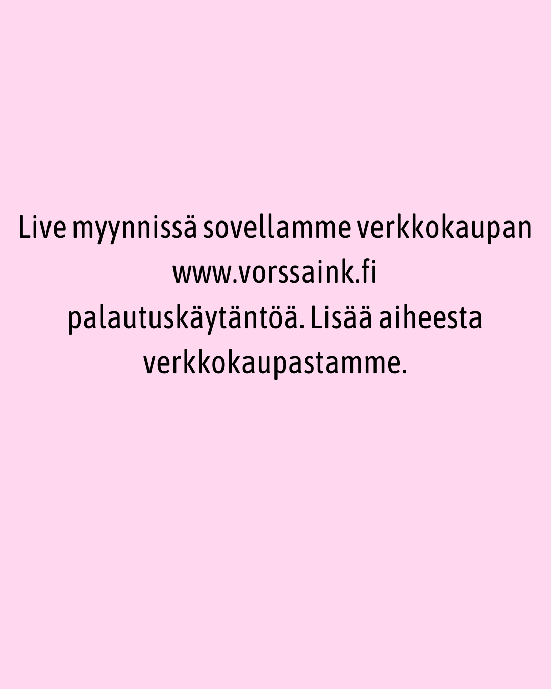 Live ennakkomaksu