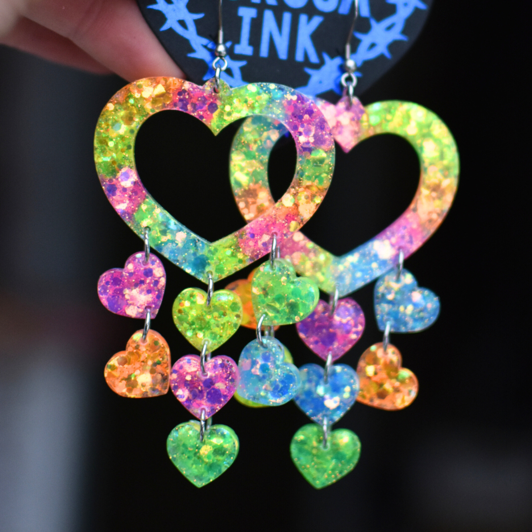 Överi Bling Rakkaus korvikset