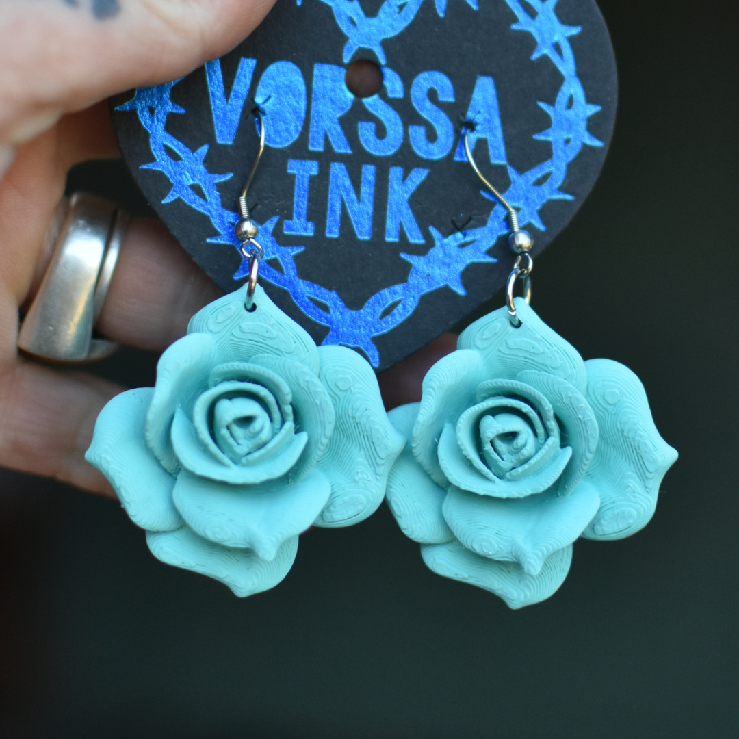 Rose earrings | Small