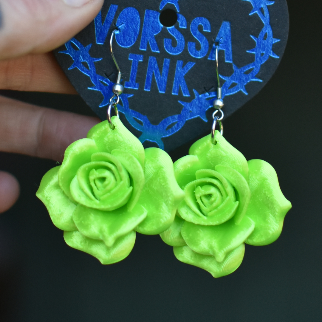 Rose earrings | Small