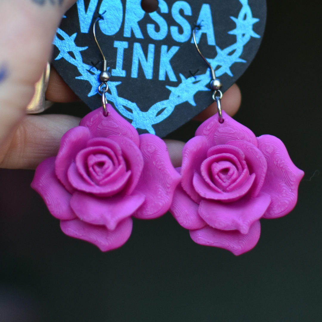 Rose earrings | Small