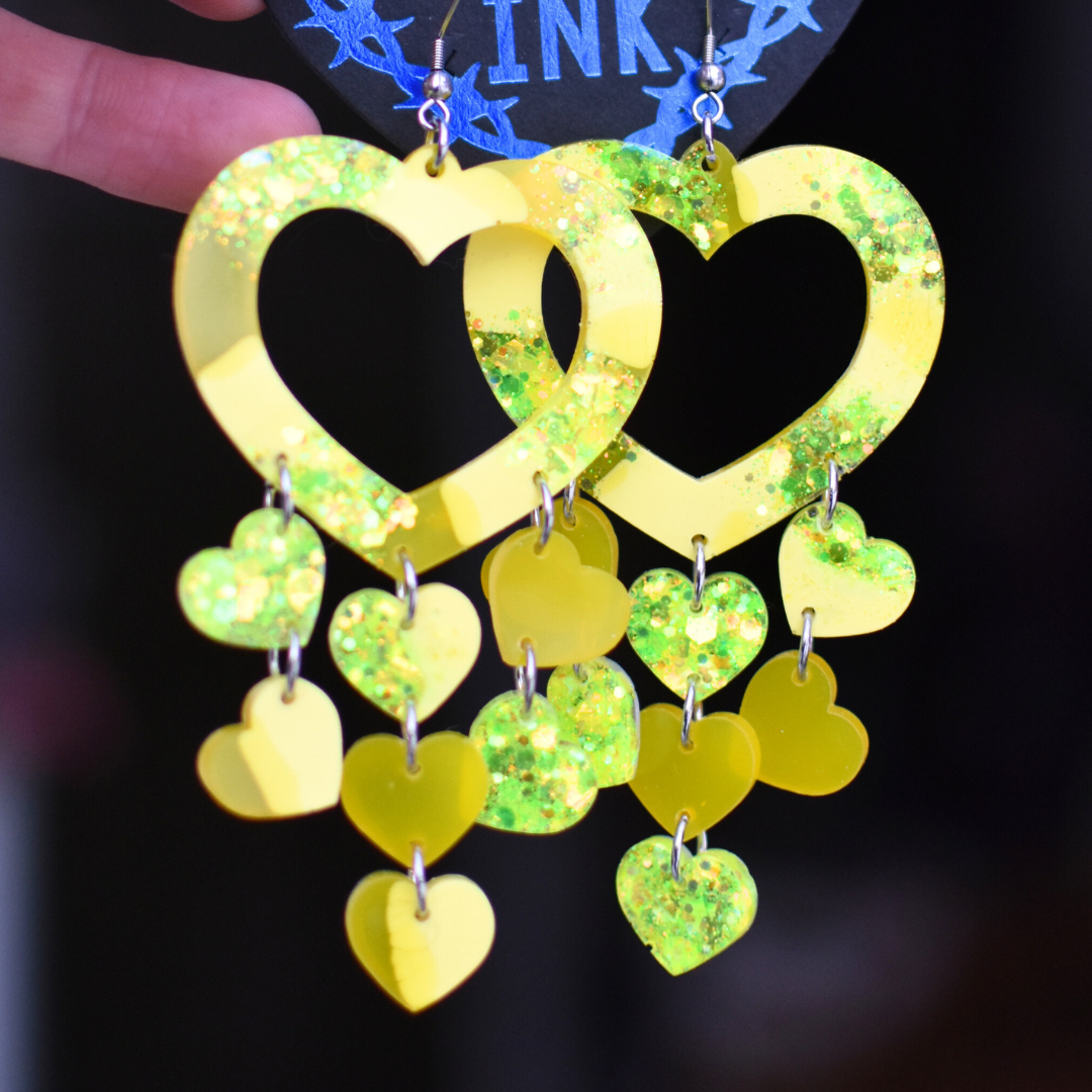 Överi Bling Rakkaus korvikset