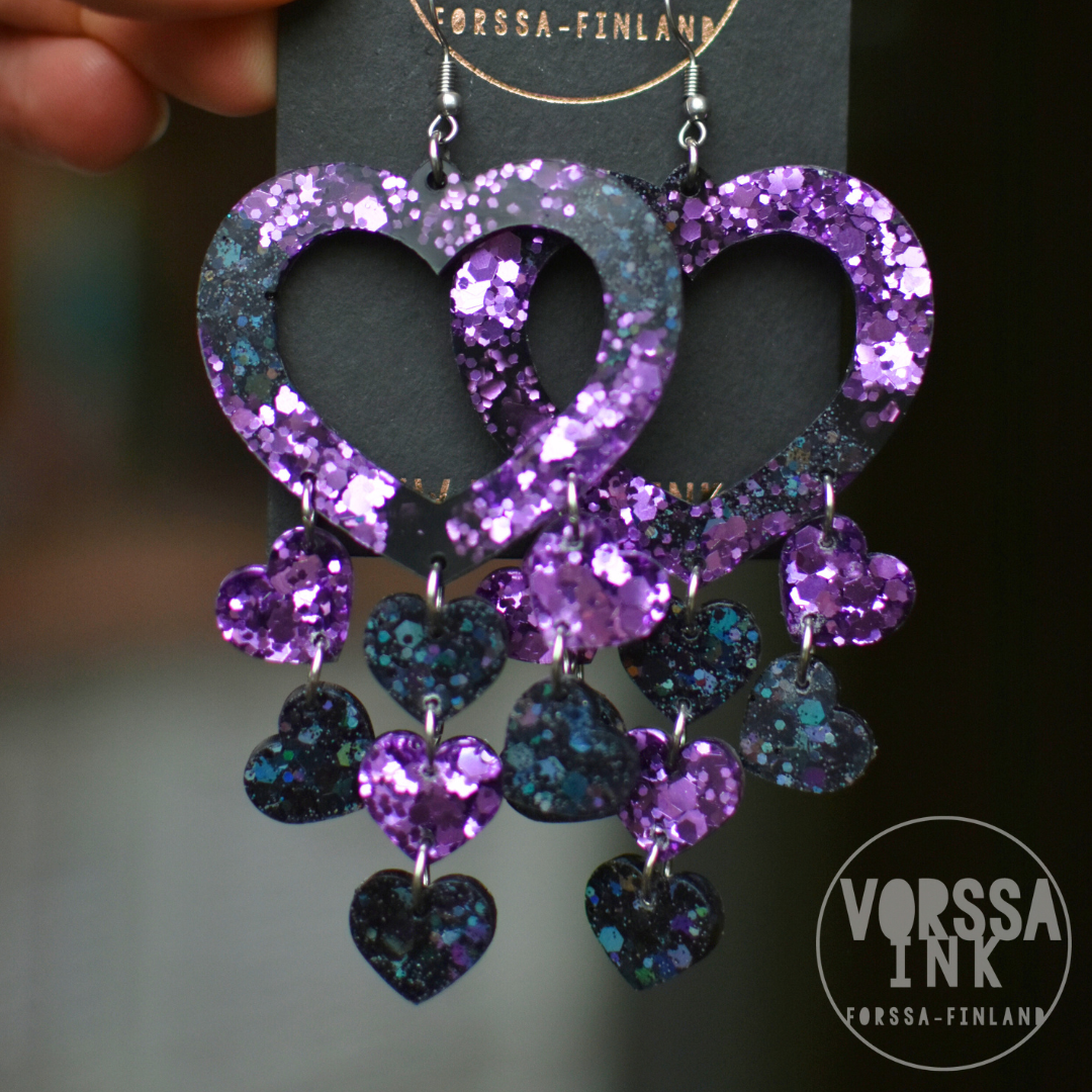 Överi Bling Rakkaus korvikset