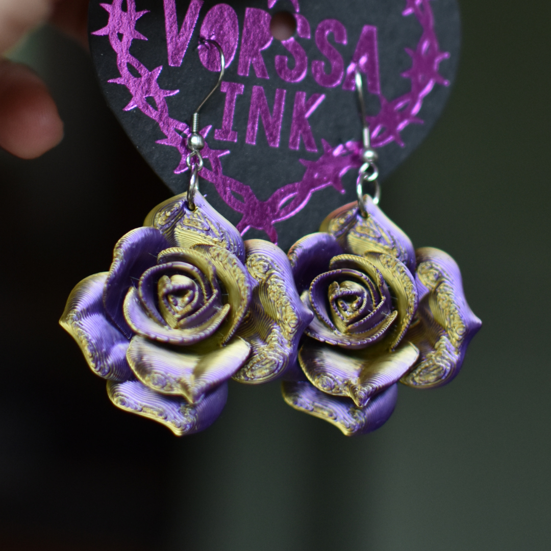 Rose earrings | Small