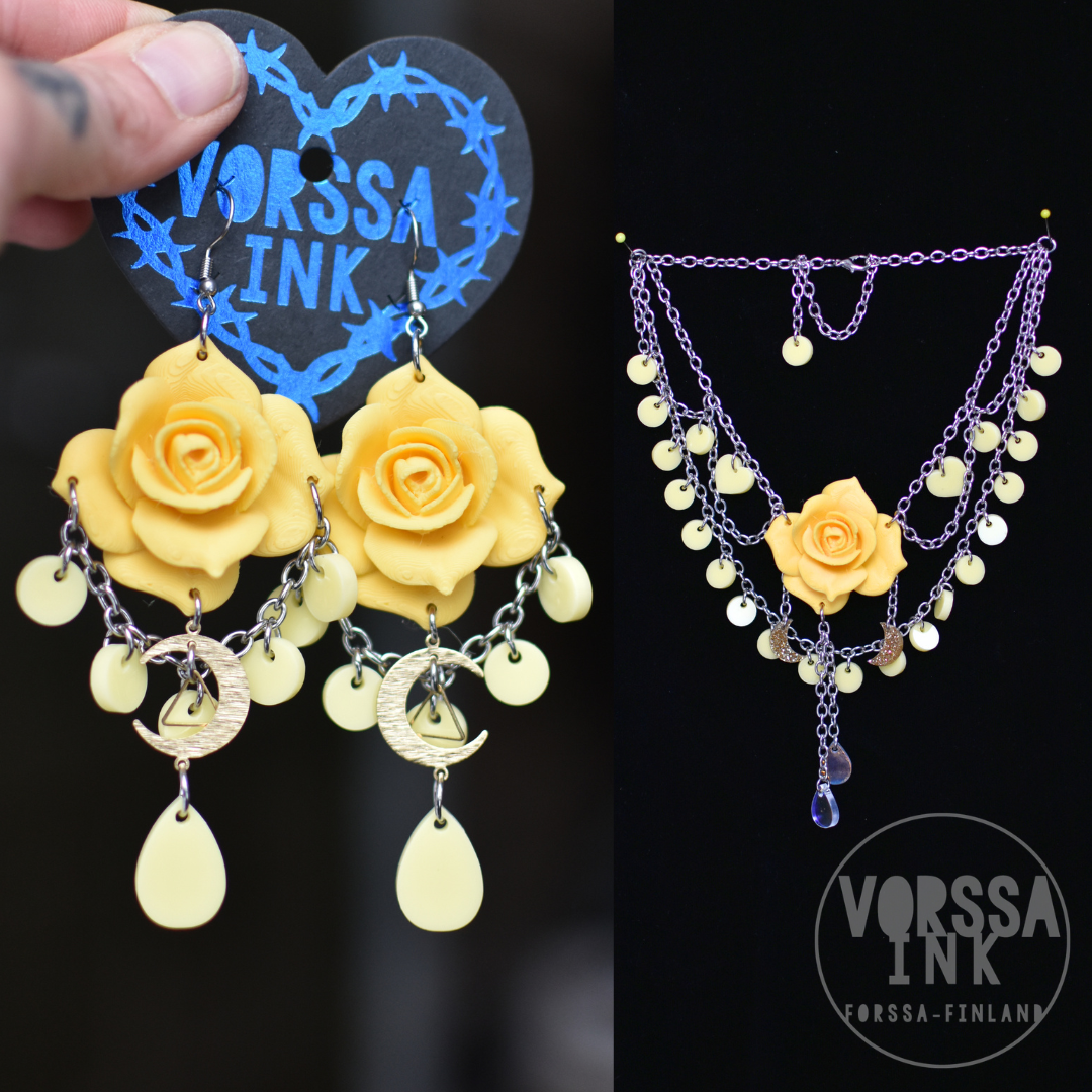 Rose-setti (sis. korvakorut ja kaulakorun)