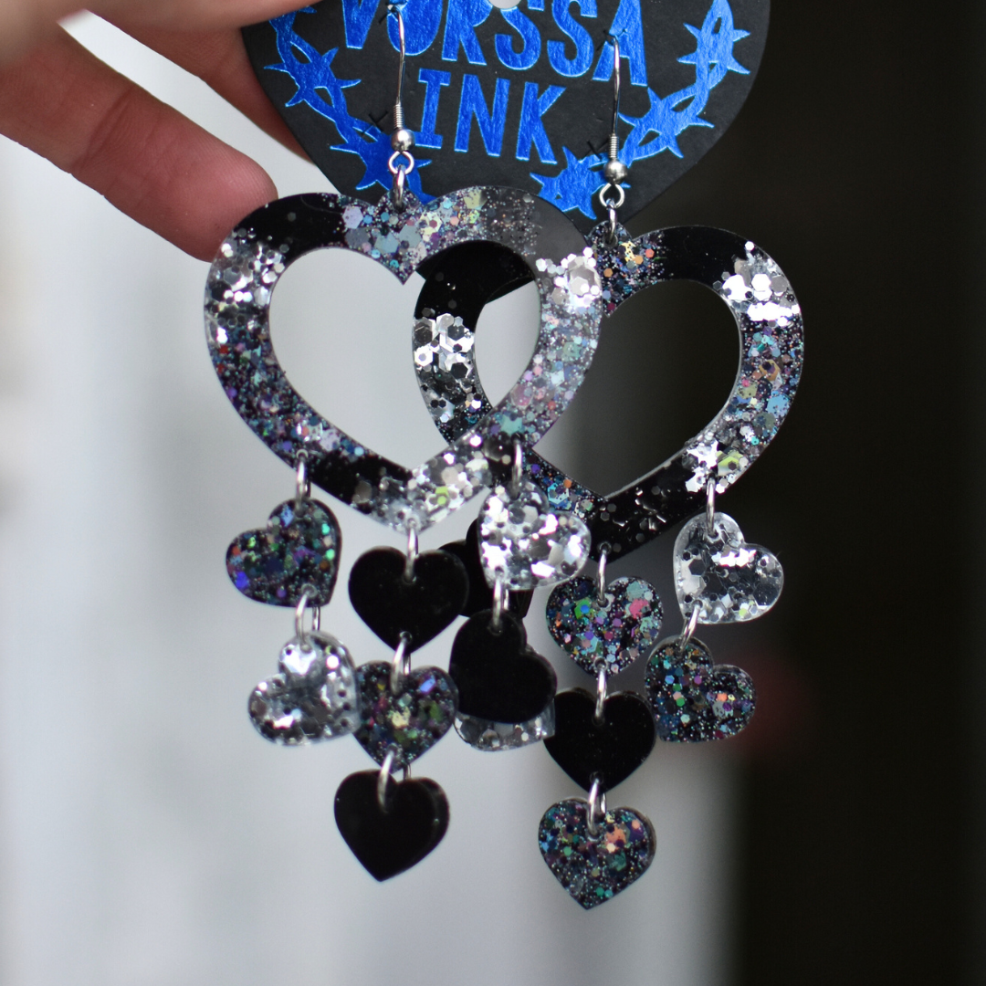 Överi Bling Rakkaus korvikset