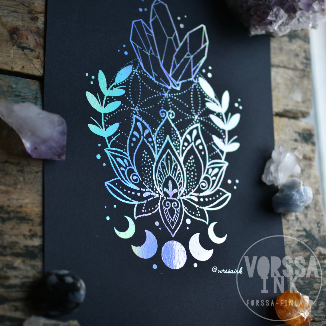Lotus printti | Vorssa Ink
